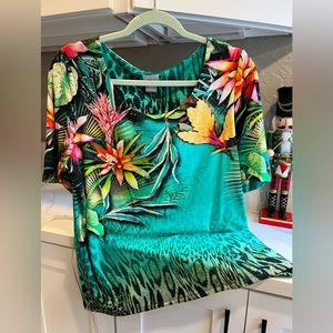 Chicos Tropical Tee
